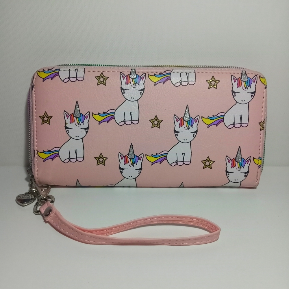 OMG Accessories Pink Unicorn Wallet